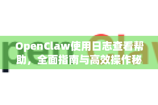 OpenClaw使用日志查看帮助，全面指南与高效操作秘籍-第1张图片-AI小龙虾下载官网 - openclaw下载 - openclaw小龙虾