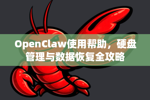 OpenClaw使用帮助，硬盘管理与数据恢复全攻略-第1张图片-AI小龙虾下载官网 - openclaw下载 - openclaw小龙虾