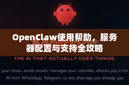 OpenClaw使用帮助，服务器配置与支持全攻略-第1张图片-AI小龙虾下载官网 - openclaw下载 - openclaw小龙虾