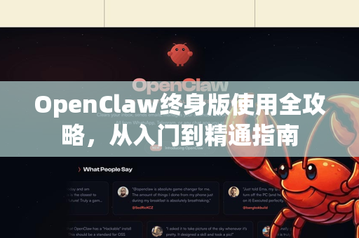 OpenClaw终身版使用全攻略，从入门到精通指南-第1张图片-AI小龙虾下载官网 - openclaw下载 - openclaw小龙虾
