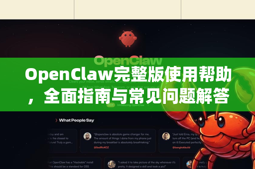 OpenClaw完整版使用帮助，全面指南与常见问题解答