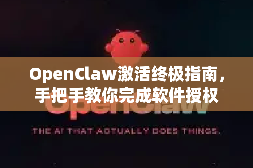 OpenClaw激活终极指南，手把手教你完成软件授权