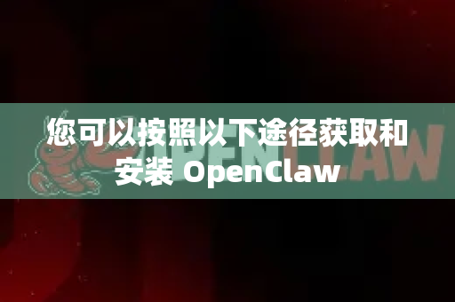 您可以按照以下途径获取和安装 OpenClaw-第1张图片-AI小龙虾下载官网 - openclaw下载 - openclaw小龙虾