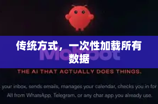 传统方式，一次性加载所有数据