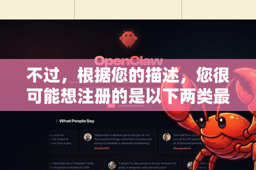 不过，根据您的描述，您很可能想注册的是以下两类最知名的AI服务之一