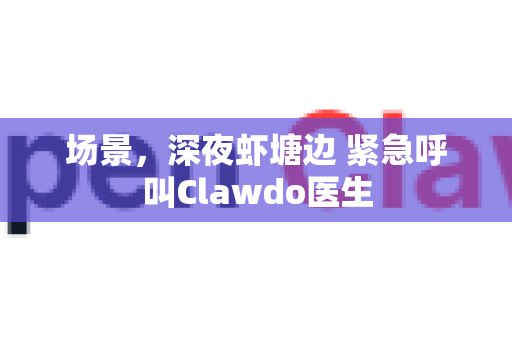 场景，深夜虾塘边 紧急呼叫Clawdo医生